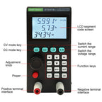 ET5407A+ 200W Programmable DC Electronic Load Tester 0–180V 0–30A Battery Power Supply Tester with CC/CV/CR/CP Modes High-Accuracy 1mV/1mA USB Remote Control LCD Display for Lab R&D EV DIY Electronics