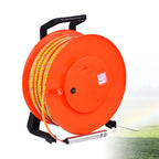 Water Level Meter with Fixed Probe & Steel Tape, 20m Depth Gauge, Buzzer Alarm & Voltmeter for Well & Reservoir Monitoring - Accurate Water Depth Measurement