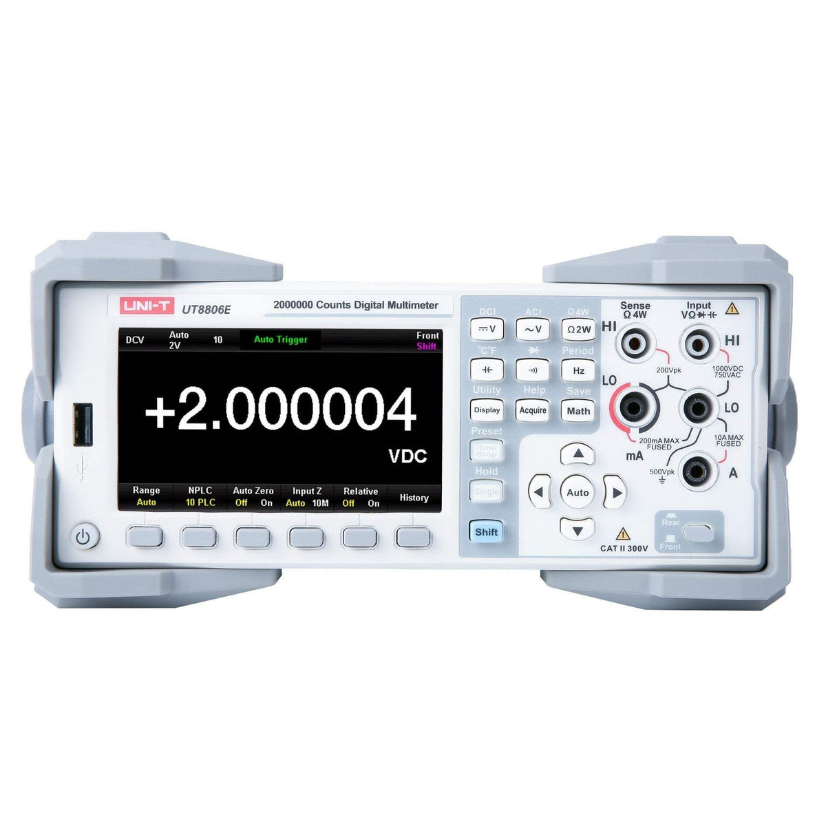 UNI-T UT8806E 6.5 Digit Performance-Series Benchtop Digital Multimeter 1,999,999 Counts Auto-Ranging TRMS Dual Display 4.3 inch Touchscreen 0.0035% Accuracy