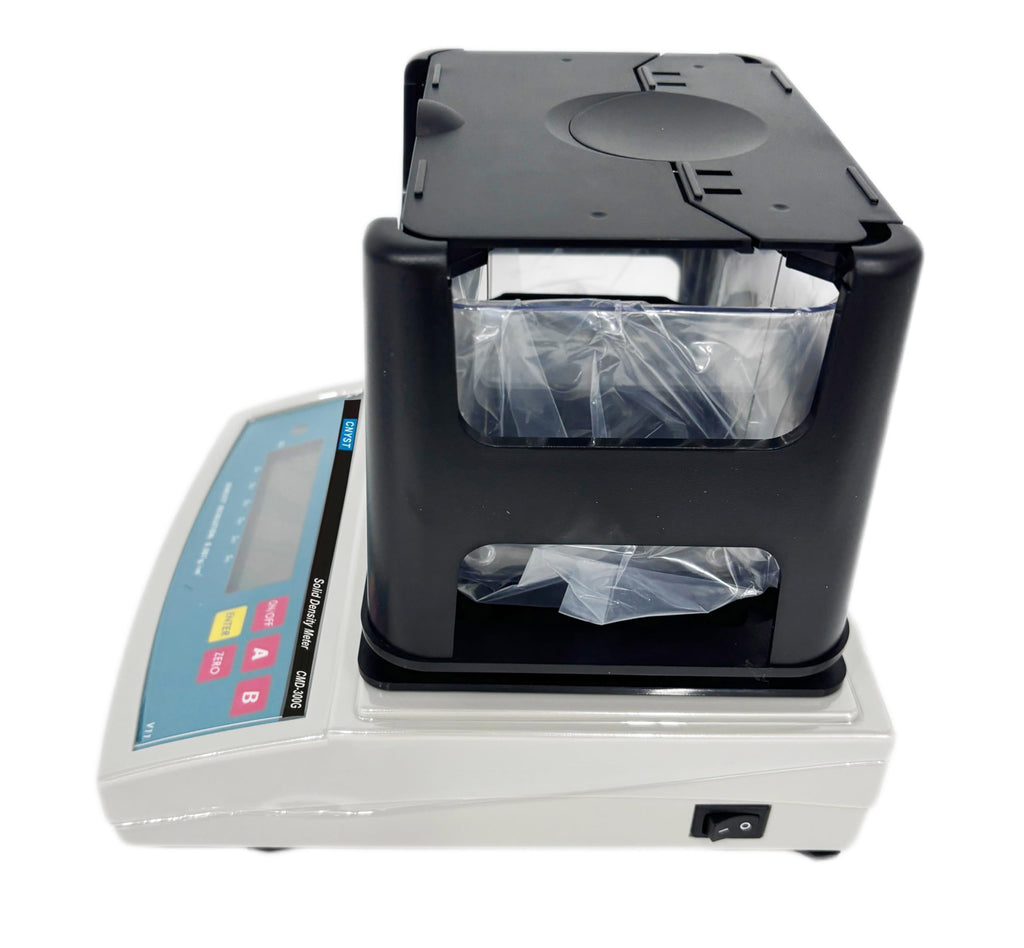 Solid Density Meter Soild Densimeter Measuring Densitometer for Materials Like Rubber Plastic with RS-232 Interface of Maximum Weight 300g Density Resolution 0.001 g/cm3