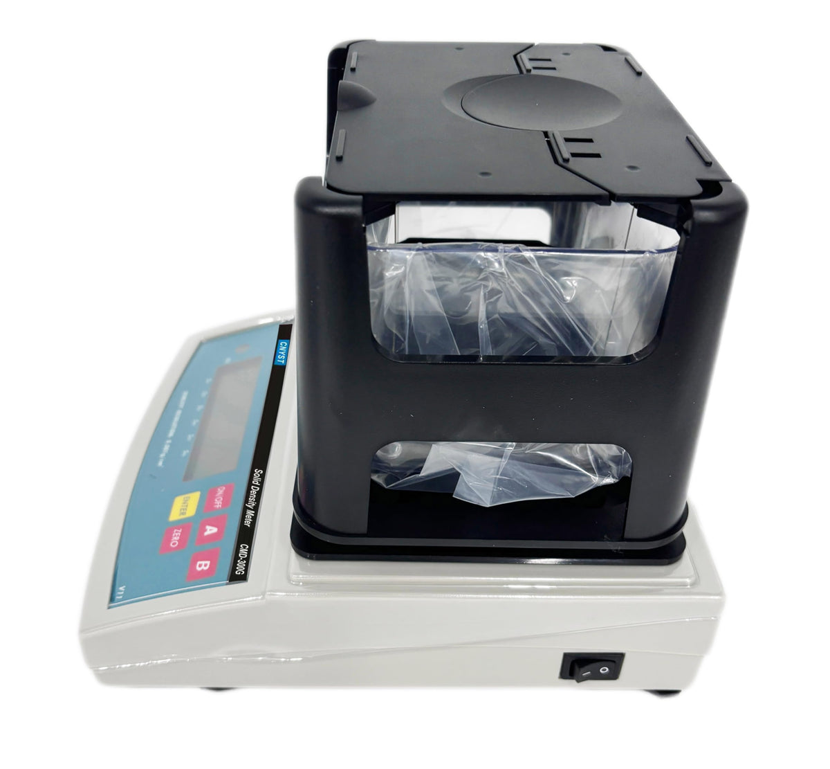 Solid Density Meter Soild Densimeter Measuring Densitometer for Materials Like Rubber Plastic with RS-232 Interface of Maximum Weight 300g Density Resolution 0.001 g/cm3