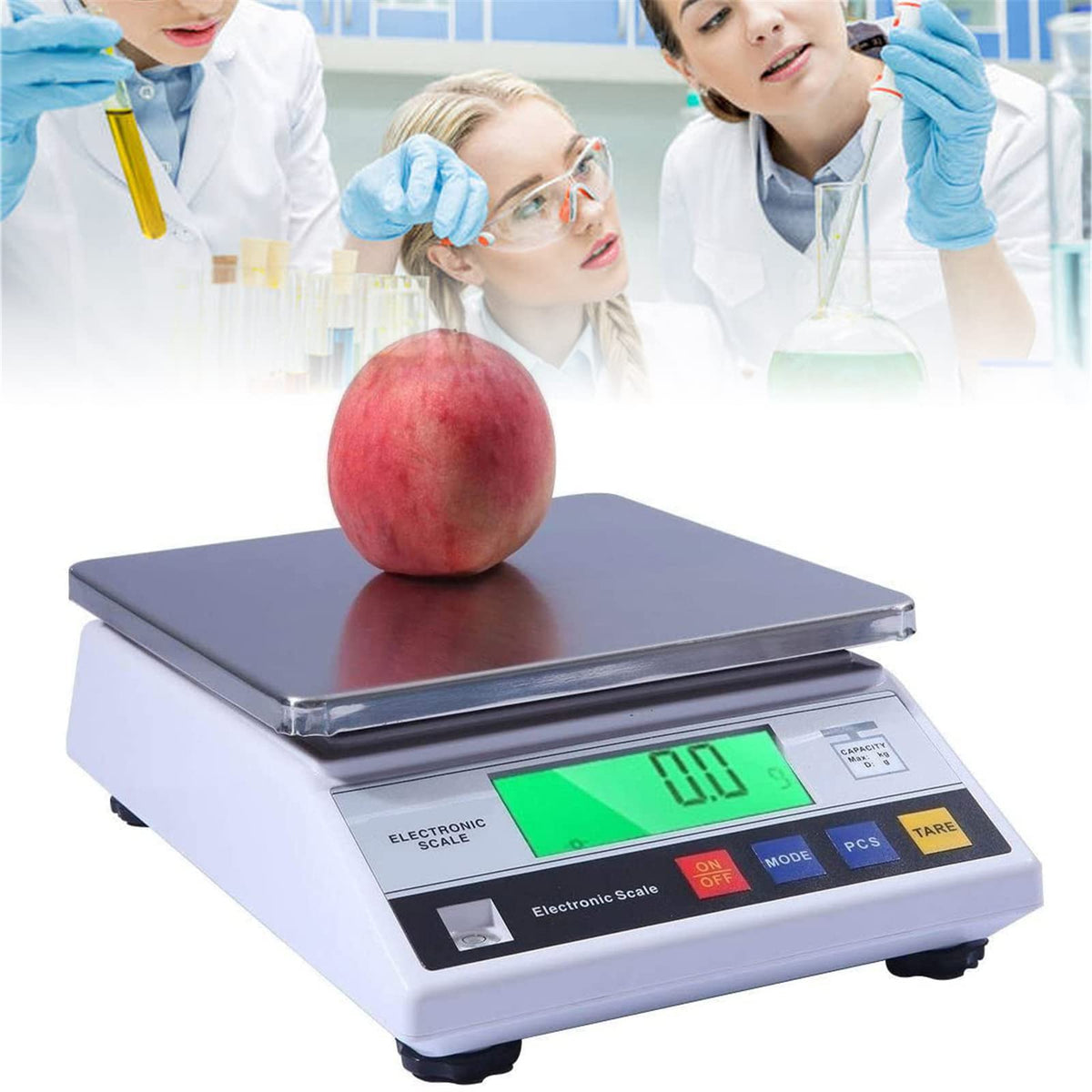 0.1g High Precision Digital Accurate Analytical Balance, Electronic Balance Scale, Laboratory Weighing Industrial Scale with Counting Function Lab Scale (3kg/0.1g)