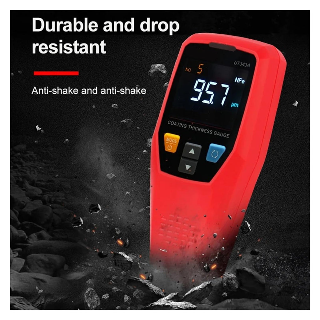 UT343A Car Paint Thickness Gauge Tester Coating Meter Automotive Measuring Tool 0-1750um