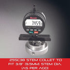 Starrett Depth Gage Base with Stem Collet, 4" Long, 3/4" Wide Base
