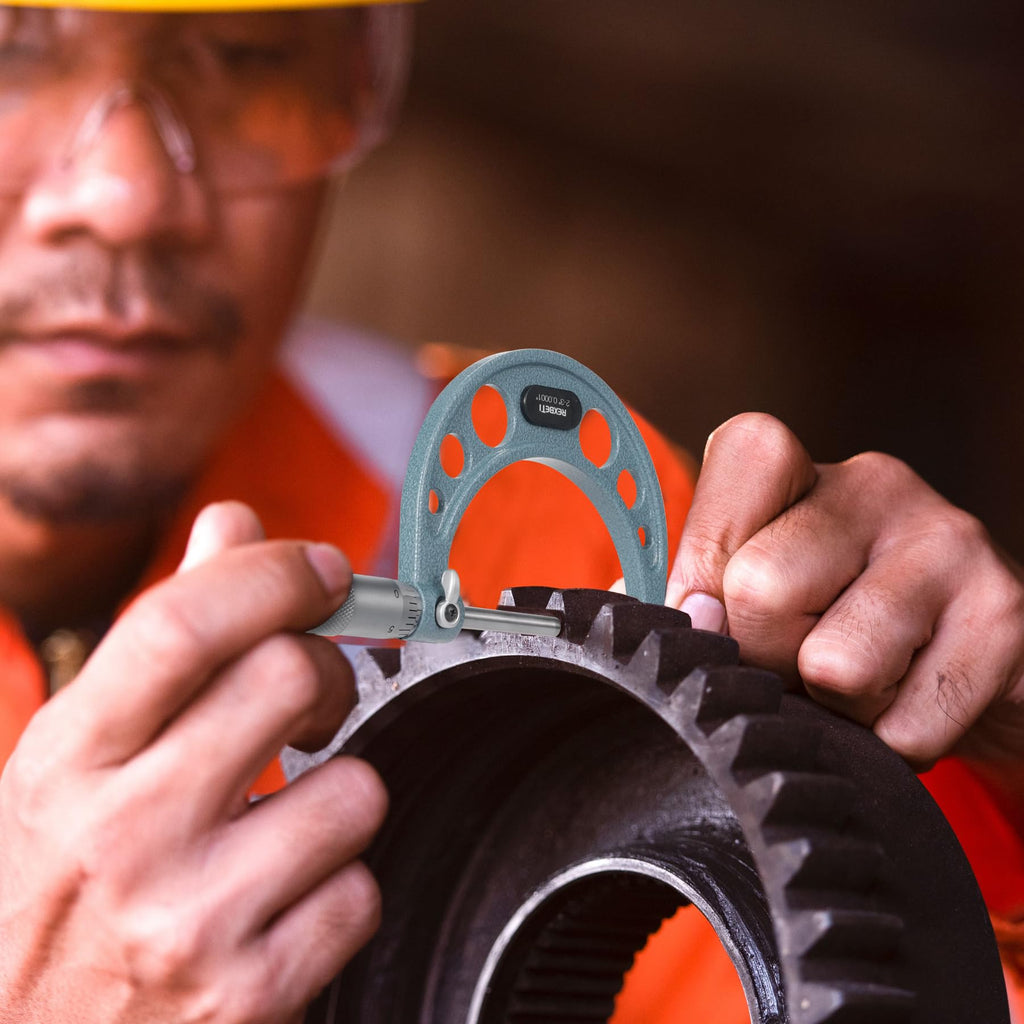 REXBETI Outside Micrometer, Ultra-Precision Carbide Tipped Measuring Tool