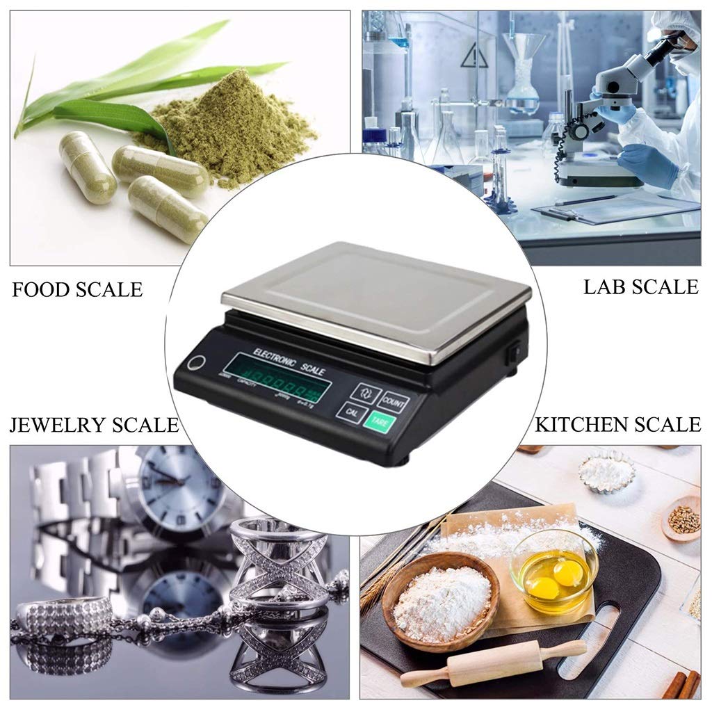 Electronic Analytical Balance 5000G Precision Lab Scale 0.1G Digital Laboratory Balance Kitchen Precision Weighing LCD Screens(2000g/0.1g)