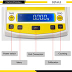 CGOLDENWALL Digital Analytical Balance High Precision Scale Digital Electronic Balance Scale for Laboratory Pharmacy 110V (300g 1mg)