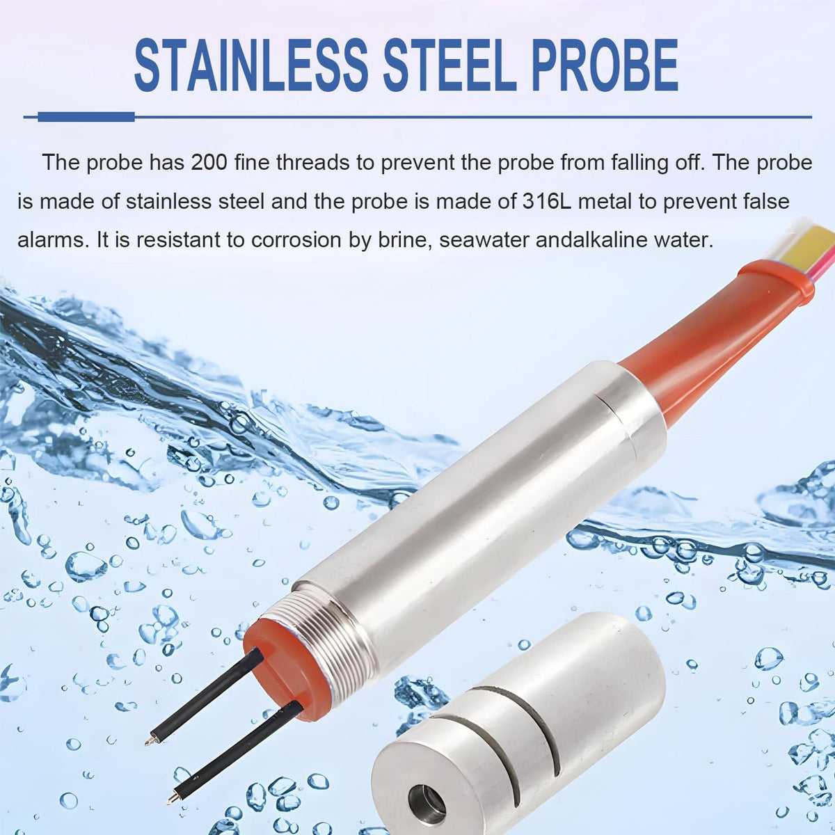 Well Water Depth Meter, Electronic Water Level Indicator with Stainless Steel Probe, Groundwater & Well Water Level Measurement up to 10m (3.28ft) - Accurate & Reliable