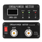 1.8MHz-50MHz 0.5W-120W Short Waves SWR and Power Watt Meter Standing Waves Meter Type-C Charging Interface SWR and Power Meter