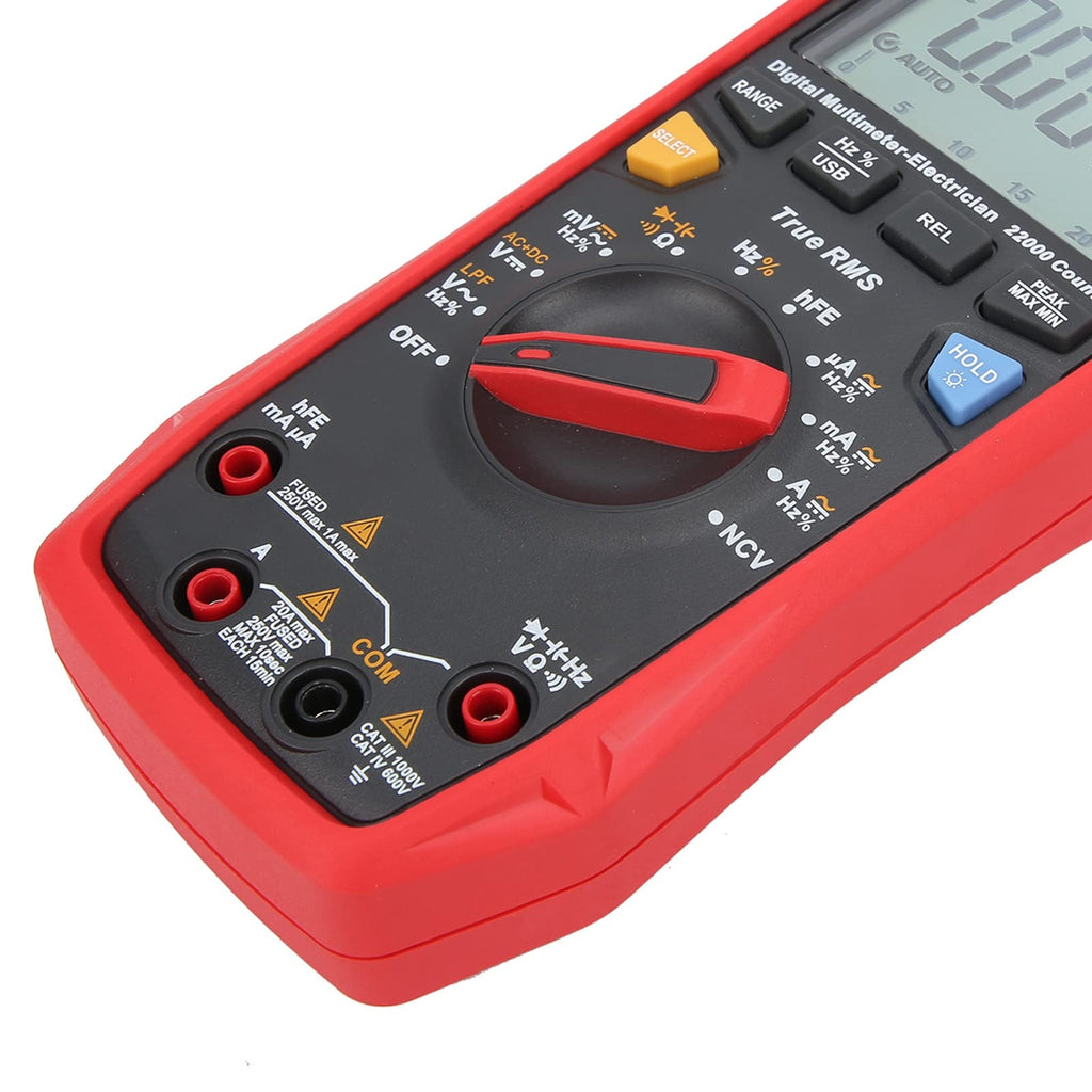 UT61E + Multimeter Meter, ABS Auto Range True RMS Tester Electrician Instruments, Hand Held Multimeter, Multimeter Tester for Household
