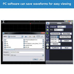 OWON VDS6102 USB PC Virtual Oscilloscope 2+1 (Signal Source) 100 MHz 1GSa/s 8bits ADC Portable Type-C Digital Oscilloscope, Standard SCPI Protocol Supported, LabVIEW Supported