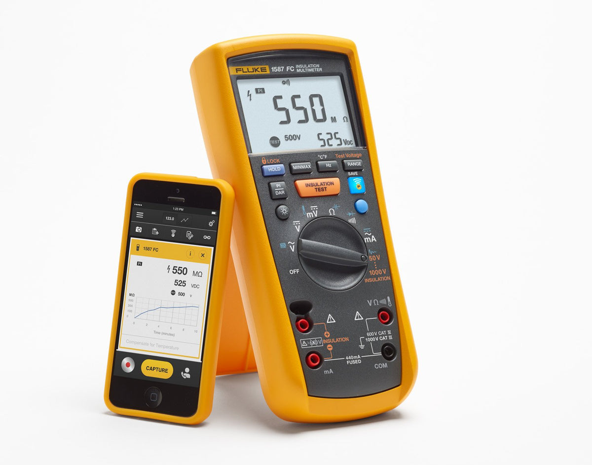 Fluke 1587 FC 2-in-1 Insulation Multimeter + Fluke C35 Polyester Soft Carrying Case