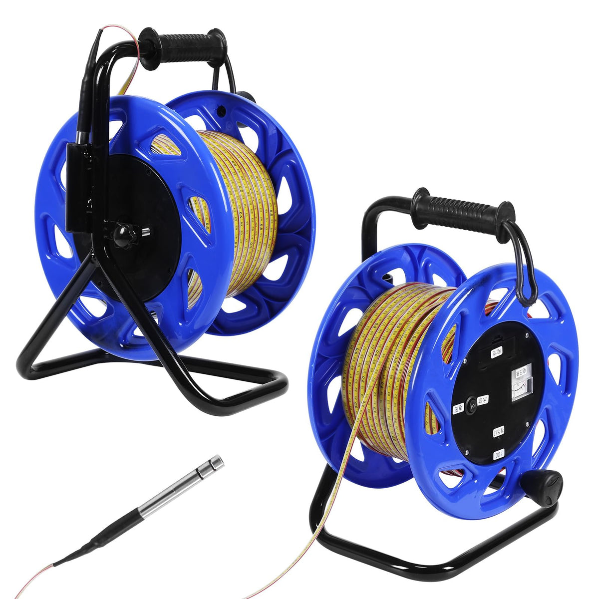 100m Water Level Measurement Gauge with Fixed Probe and Steel Tape Groundwater Level Measuring Instrument for Wells Boreholes Reservoirs