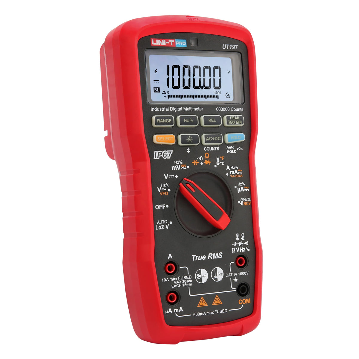 UNI-T UT197 Multimeter 600000 Count Industrial multimeter 5 and a Half Digit True RMS Meter 1000V 10A multímetro Anti-EMC interferenceTester (UT197)