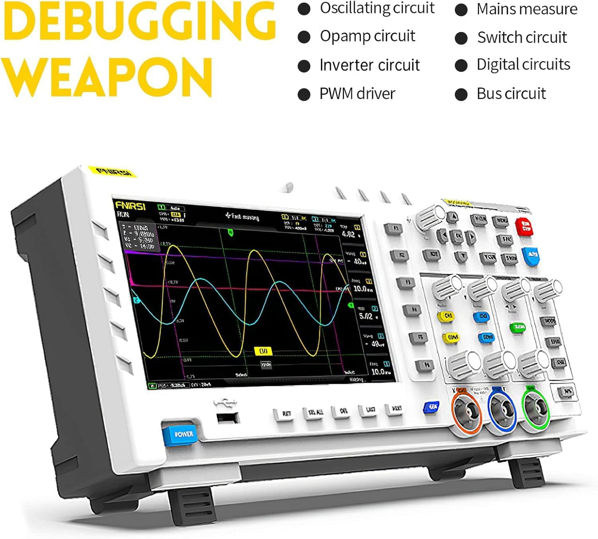 FNIRSI 1014D 100MHz Digital Oscilloscope, 2 Channel Oscilloscope 2-in-1