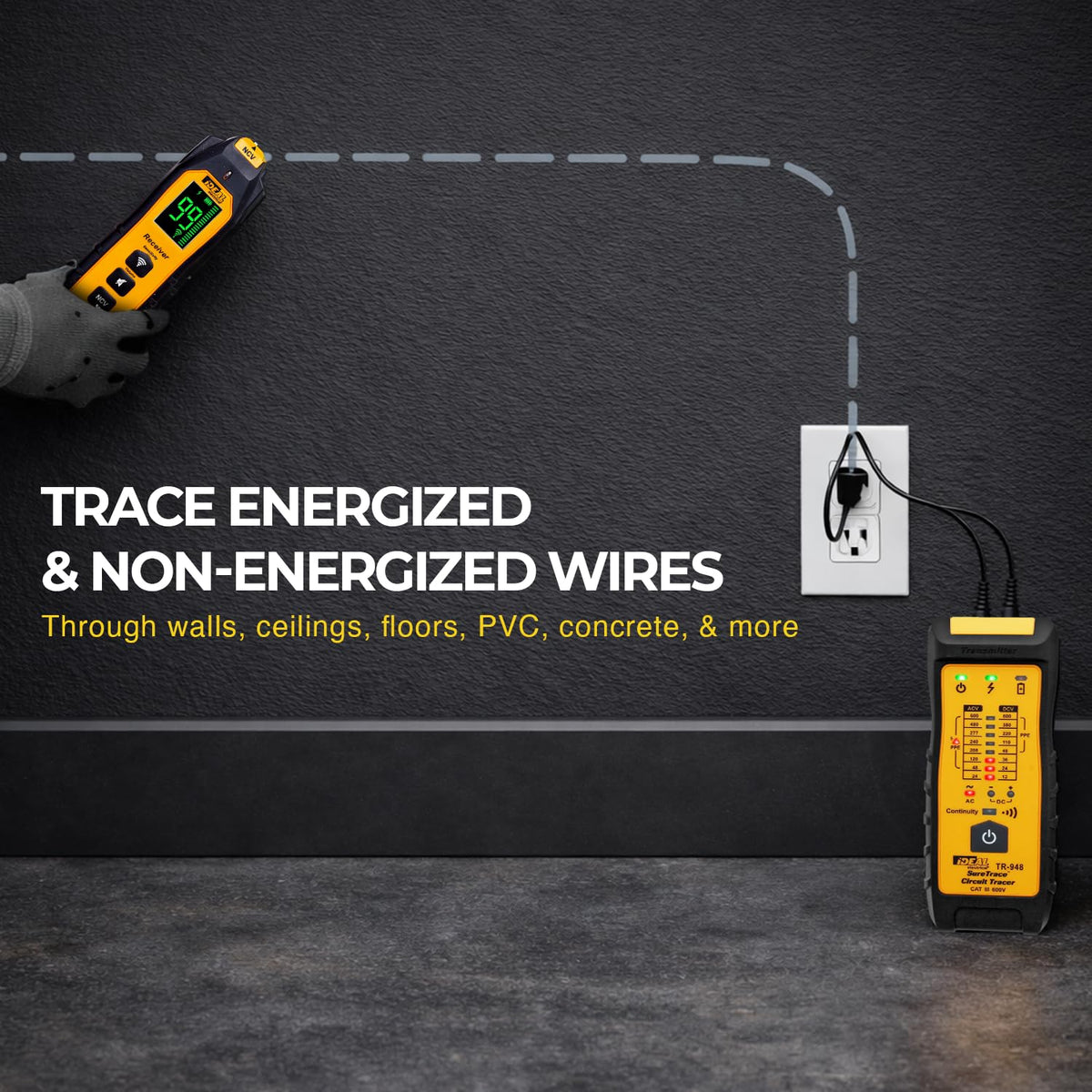 Ideal Electrical SureTrace Plus Circuit Tracer, Circuit Breaker Finder Tool