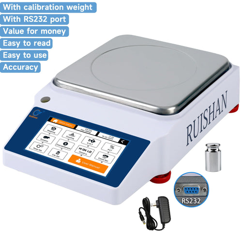 3kg x 0.01g smart laboratory analytical balance scales with Basic weighing, Counting, Cost settlement, Percent , Dynamic , Gross net weight mode, HI OK LO limit alarm, RS232