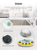CGOLDENWALL Lab Scale 3000gX0.01g Analytical Electronic Balance Digital Laboratory Scale Precision Jewelry Scales Kitchen Weighing Scales 0.01g Calibrated 110V (3000g, 0.01g)