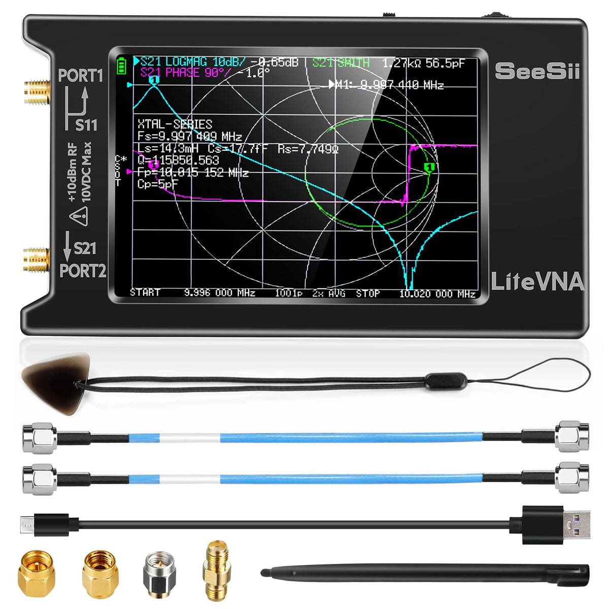 SEESII LiteVNA 50kHz-6.3GHz 4 inch Vector Network Analyzer