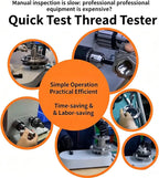 Vertical Thread Tester, Go-No-Go Inspection Gauge Machine for Quality Control, Precision Measurement in Manufacturing and Textile Industry Applications
