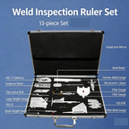 Welding Gauge Tool Kit, 13 Pcs Inspection Tools with Ruler & Mirror