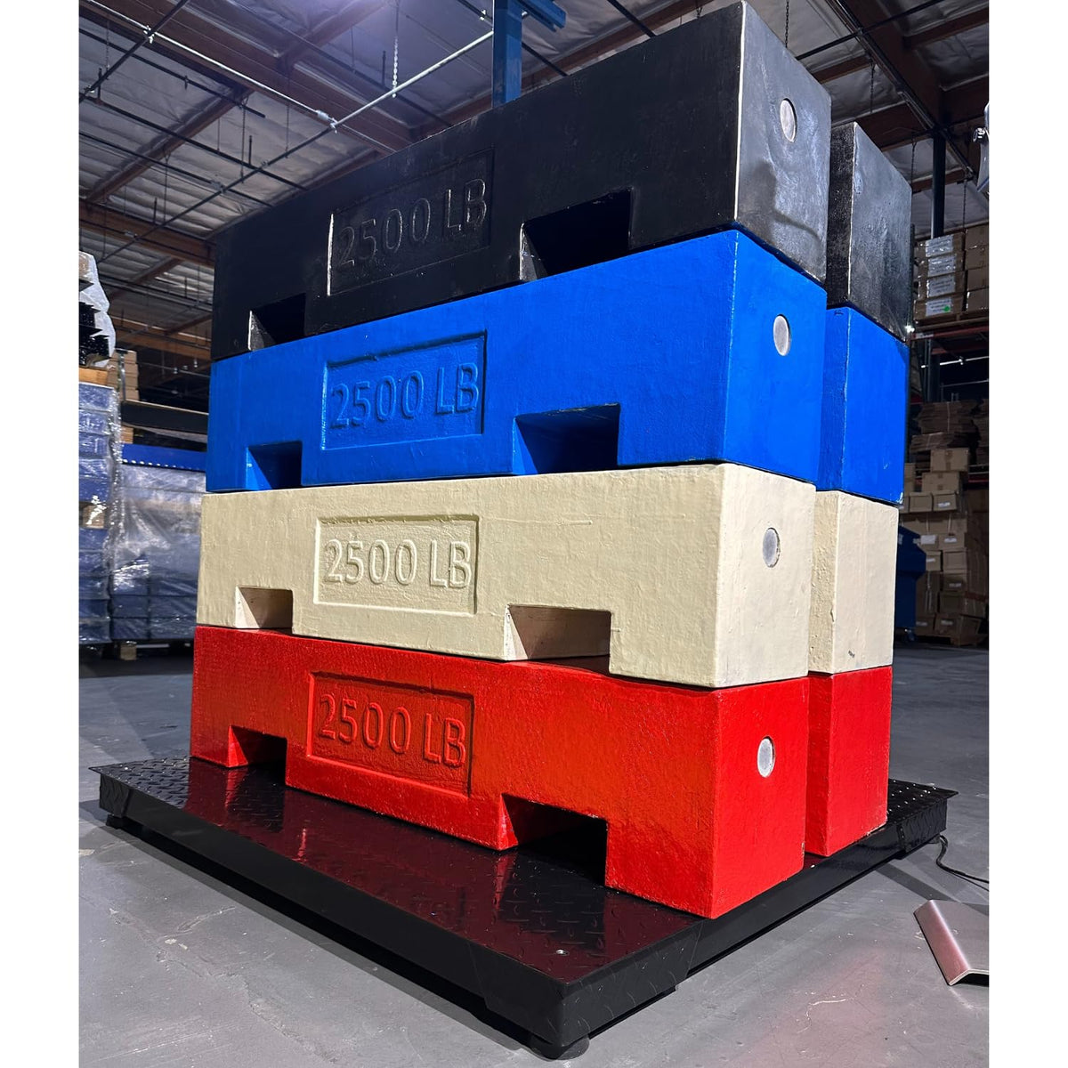 SellEton SL-4x4-5k-NN Floor Scale 5000 lb x 1 lb - 48"x48" Accurate Pallet Scales with Smart Metal Digital Indicator for Warehouse Shipping and Heavy Duty Industrial Weighing