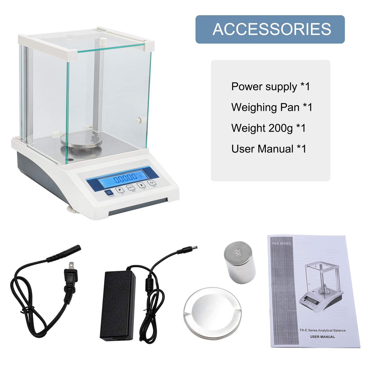 Electronic Analytical Balance 220g/0.1mg Precise Digital Scale 0.0001g for Lab Pharmacy Chemical Plant Jewelry Store (220g 0.1mg)