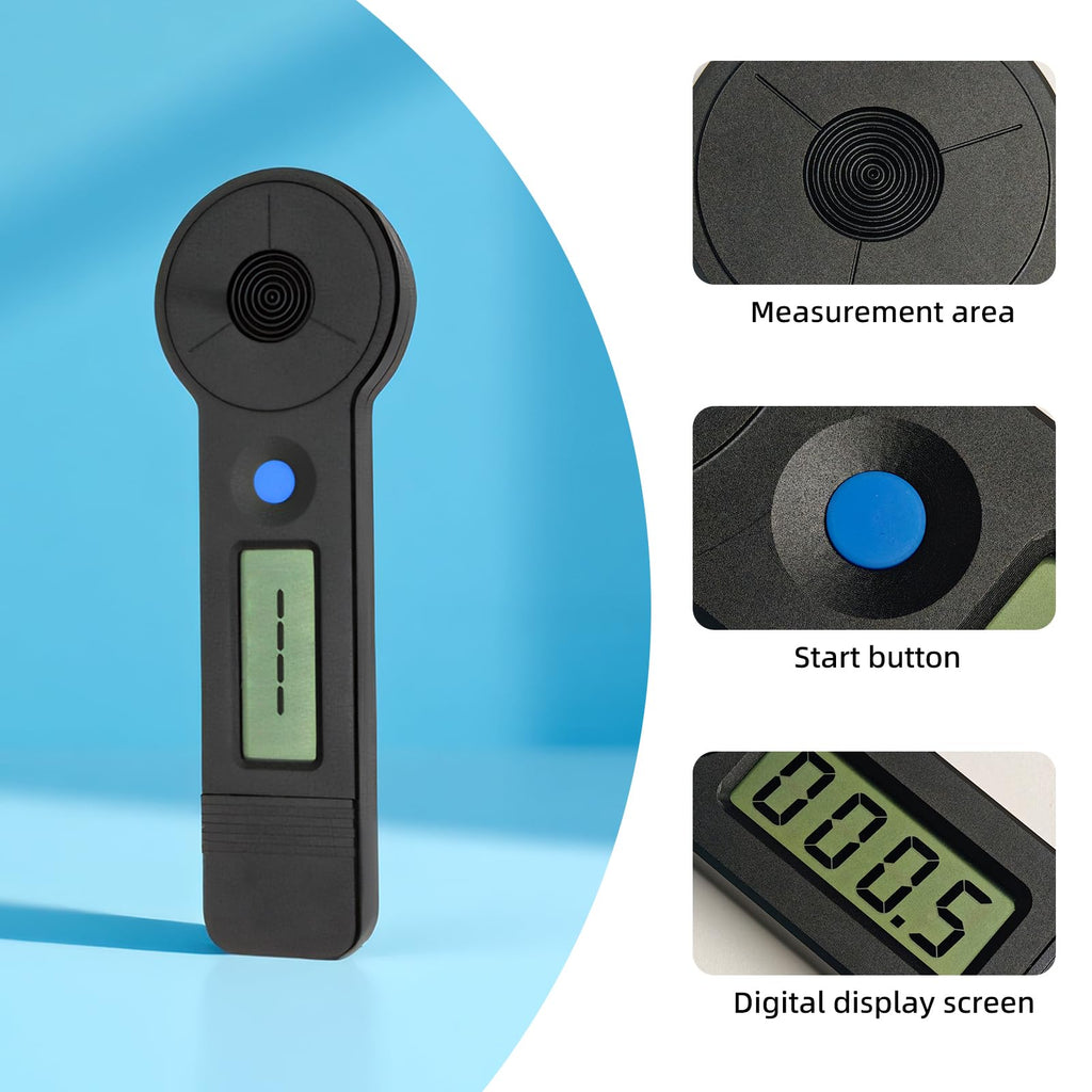 HLP-200B Handheld Laser Power Meter, 0-200W High-Precision Portable CO2 Optical Power Meter for Laser Engraving and Cutting Machine Laser Power Measurement