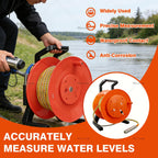 Water Level Meter, Well Measurement Gauge with Fixed Probe and Steel Tape, 65ft Depth Tester for Groundwater Monitoring(150m(492ft))
