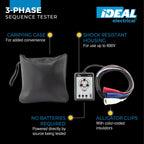 Ideal Electrical 3-Phase Sequence Tester, 61-520, Color-Coded