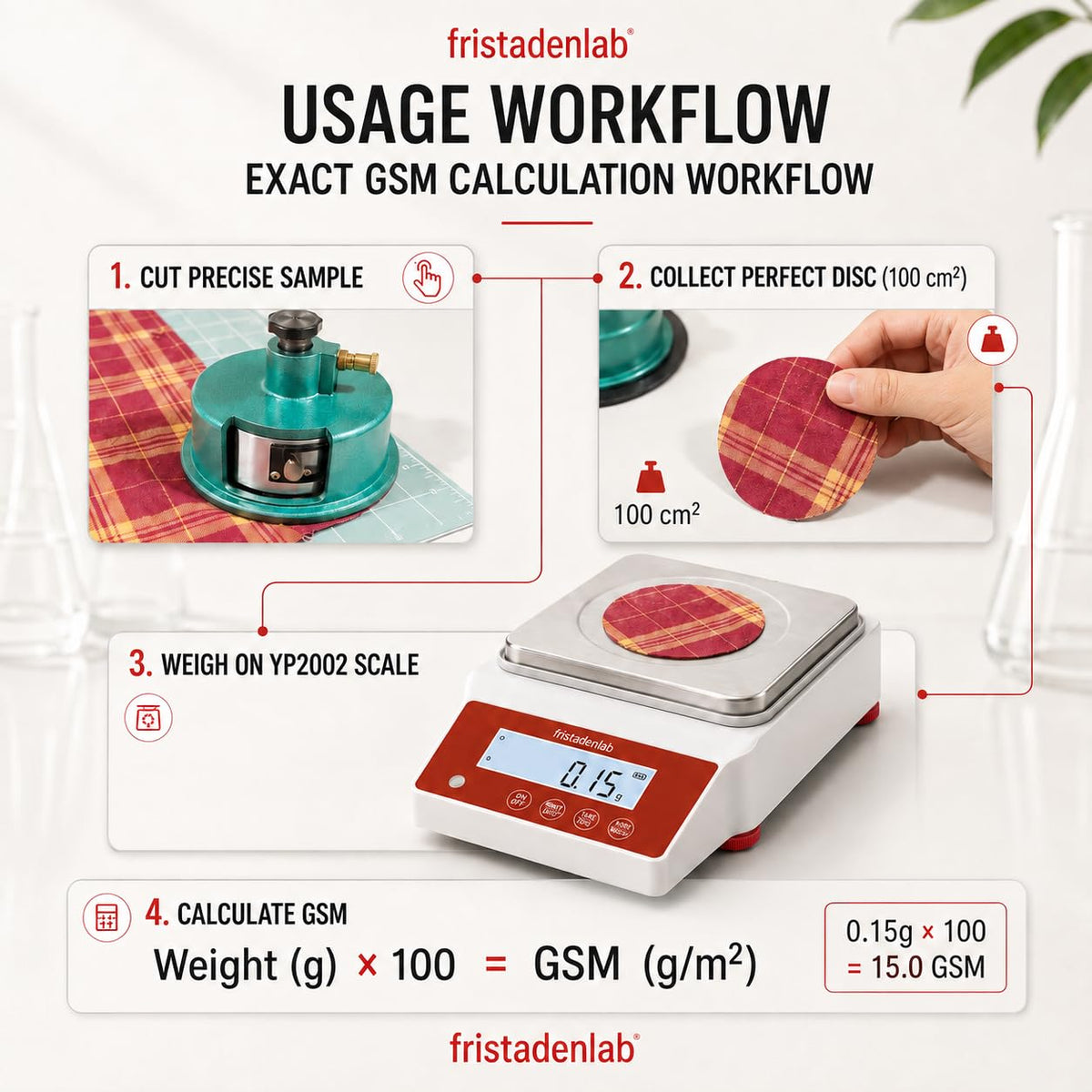 Digital Textile Scale & GSM Cutter Kit