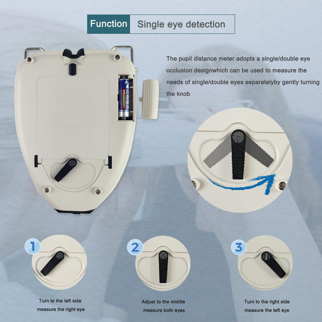 Optical Instrument PD Meter Pupilo Digital Pupilometer LED Target Lamp Inside Distance Meter 0.1mm Accuracy