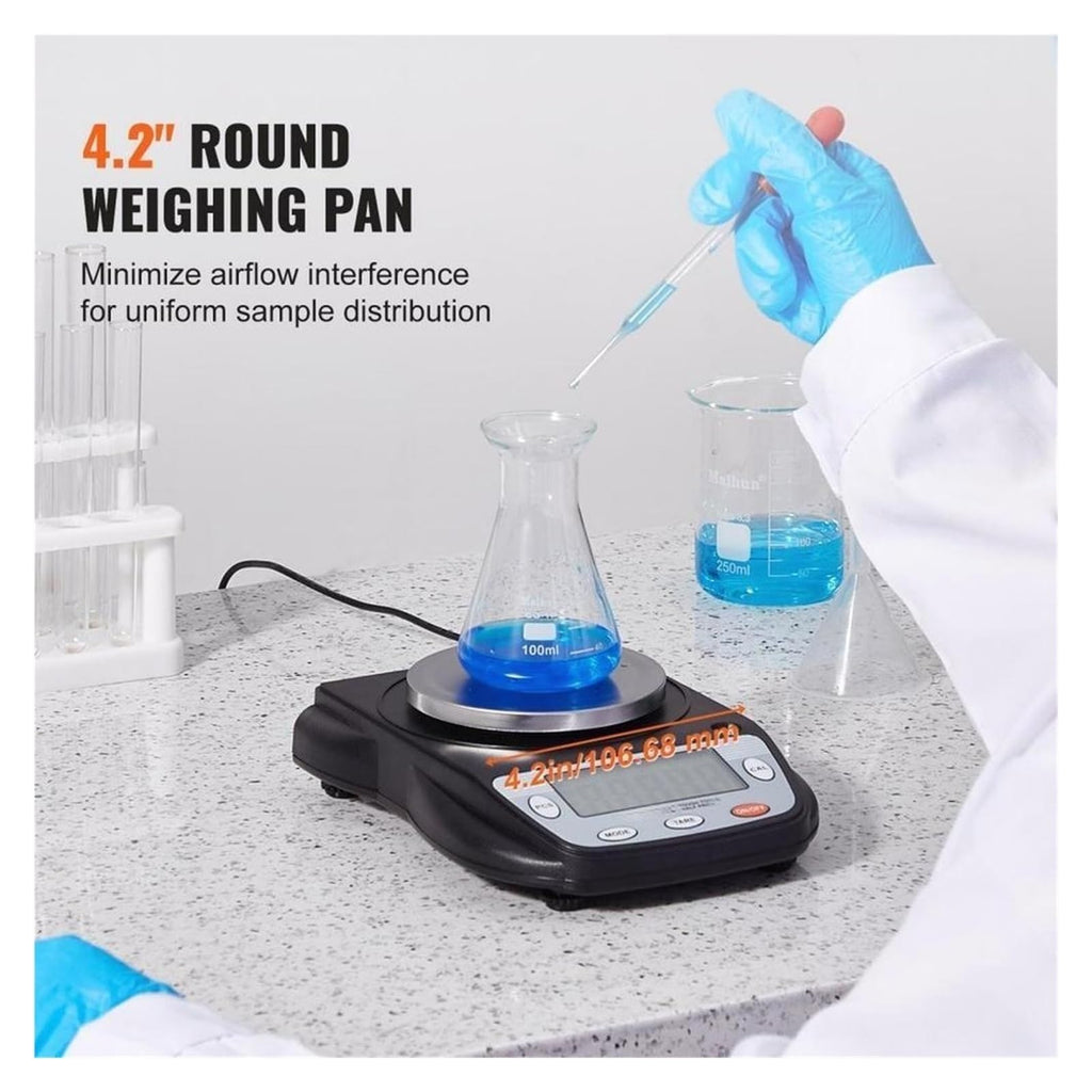 Digital Analytical Lab Scale Precision Balance with 6 Units Conversion Accurate Measurement Wide Applications