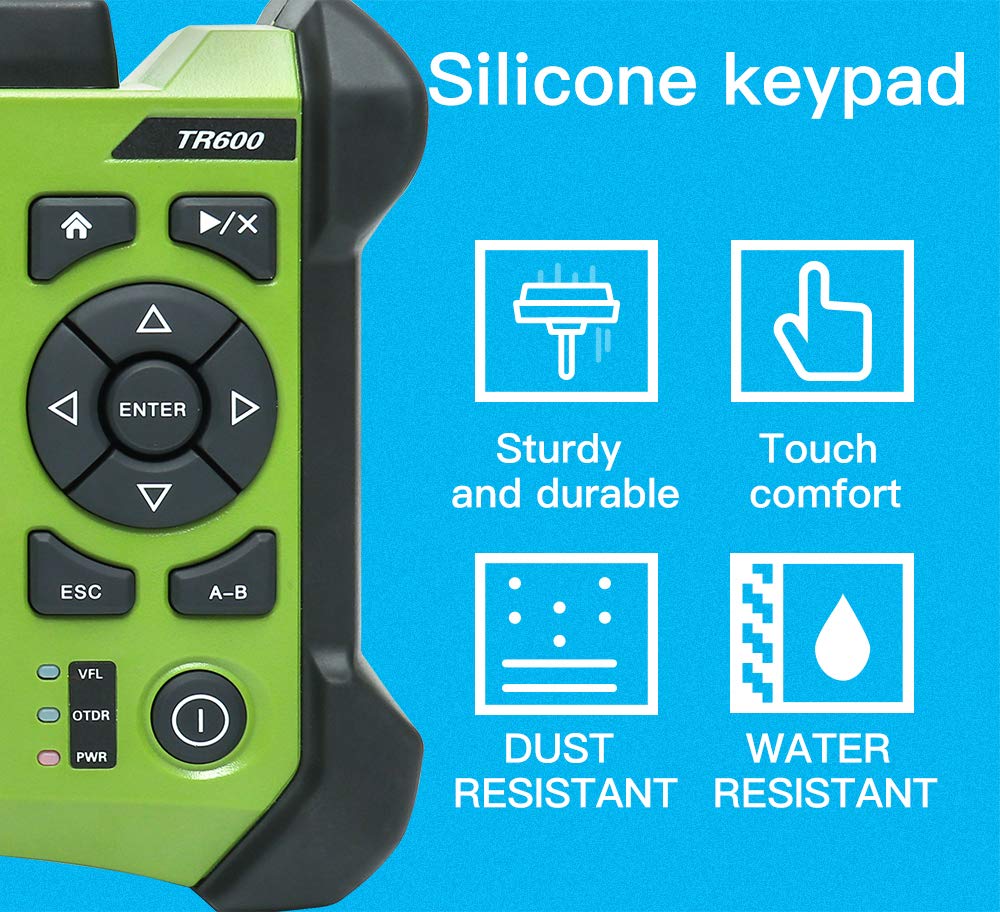 1310/1550nm 32/30dB Orientek - TR600 OTDR Touch Screen SM W/ 1:8/1:16 Fiber Cable Splitter + Testing Distance 120KM