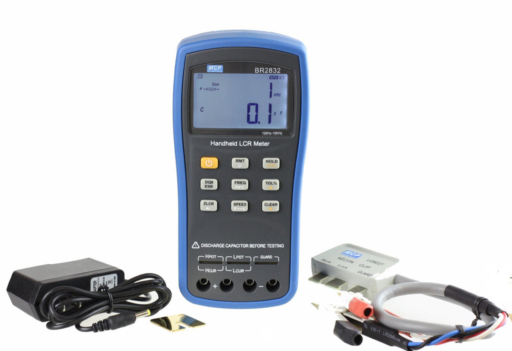 MCP BR2832 High Precision Digital LCR/LCZ Meter with 4 Selectable Signal Frequencies, 100Hz/120Hz/1KHz/10KHz