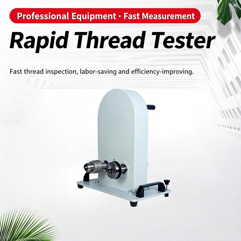 Vertical Thread Tester, Go-No-Go Inspection Gauge Machine for Quality Control, Precision Measurement in Manufacturing and Textile Industry Applications