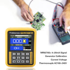 High Calibration Current Voltage Thermocouple Generator - 4 to 20mA Generator with Black Bag - AC100-240V Power Supply - for Electrical Testing - Industrial Use