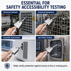 UL Articulated Test, Bend Test Finger Accessibility Probe, Electric Shock Protection, 3.5mm Hinged Test Probe, UL Test Curved Finger, for Electrical, Industrial, Scientific, Laboratory