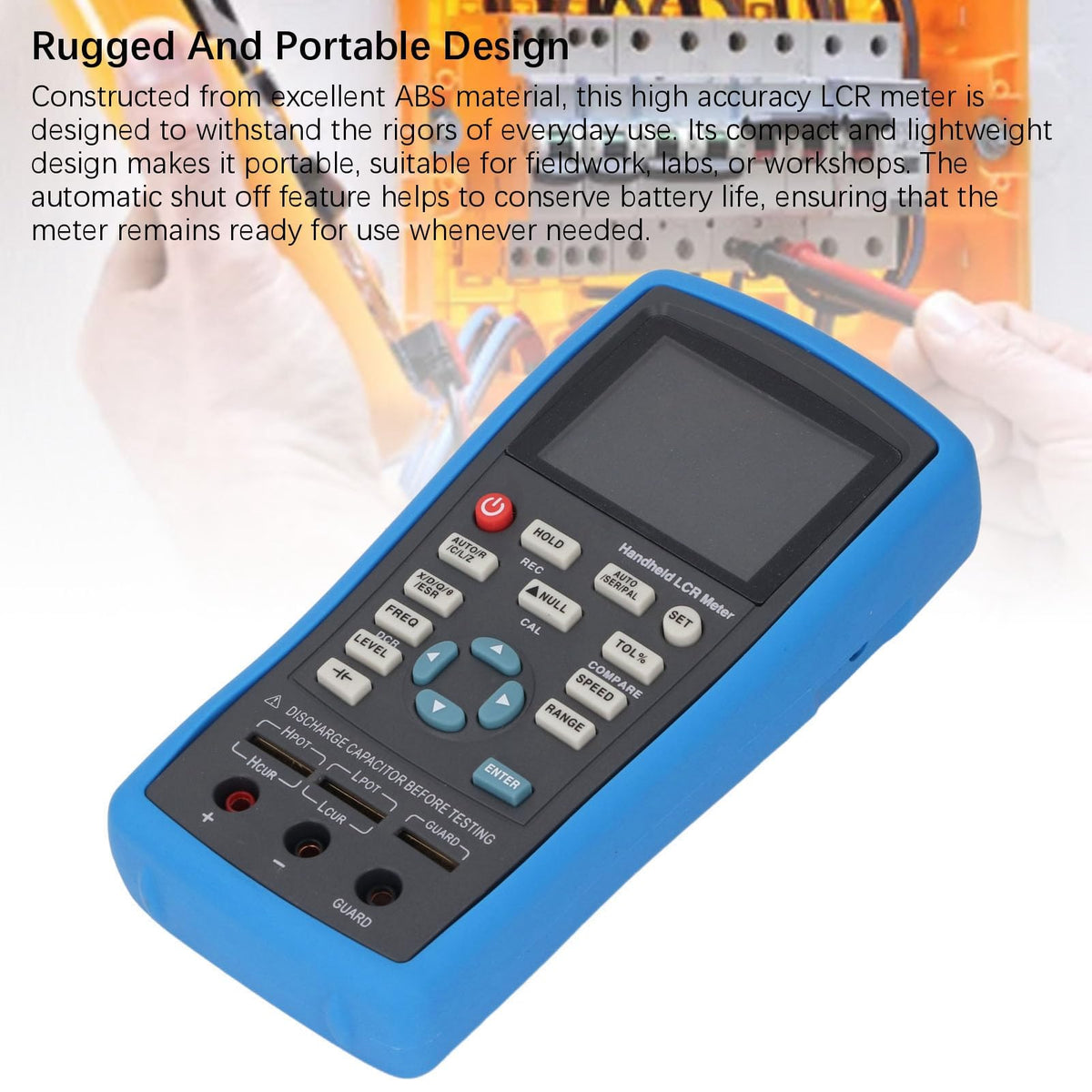 Handheld Multimeter, ET430 Digital Multimeter 100KHZ 2.8in 3 Test Screen Meter