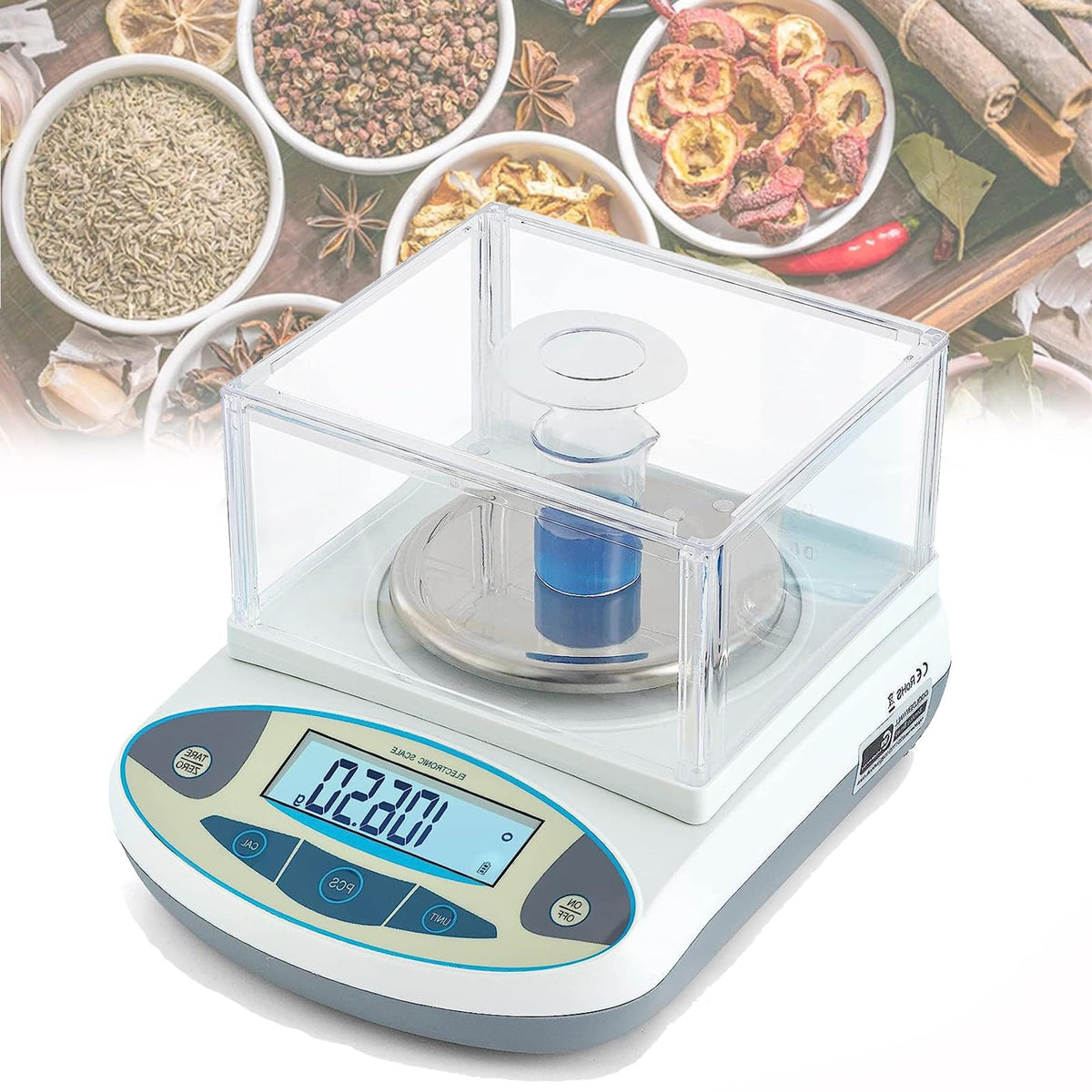 Electronic Balance Laboratory Weighing Industrial Scale,Digital Kitchen Balance Scale Jewelry Scale Scientific Scale,Counting Function,for Lab University Jewelry (600g)