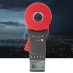 Ground Resist Meter, Plastic Digital Clamp On Ground Earth Resist Tester Meter, Wear Resistant Ground Earth Resist Meter for Ground Resist