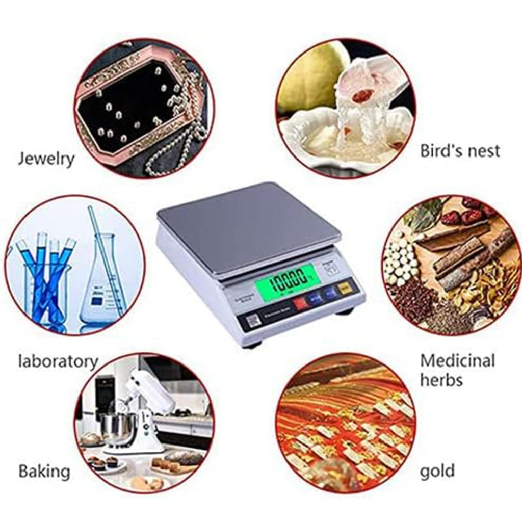 Digital Analytical Balance Precision Scale for Laboratories Analytical Electronic Balance Scale Jewelry Scale,Piece Counting Bench Top Scale Food Weighing Kitchen Scale (6kg)