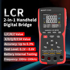 LCR Meter Handheld Digital Bridge Battery Internal Resistance Tester DQ02-2-in-1 High-Precision Capacitance and Battery Tester(DQ02 KitII)