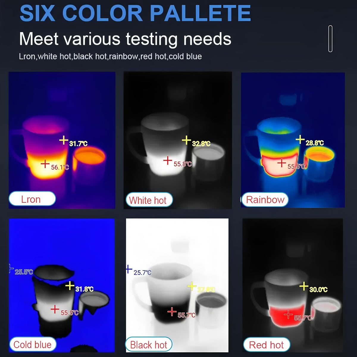Thermal Camera 256 * 192 Android Type-C Thermal Imager 25Hz Mobile Thermal Imaging Camera for Solar Panel Power Device Fault Detect(T7+ Macro Lens)