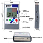 FEITA Upgraded Electrostatic Fieldmeter 0-30KV Handheld ESD Electrostatic Tester, Portable Infrared Antistatic Field Detection Meter Test Static for Textile Fiber Paper Rubber Plastic
