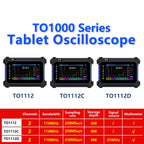Hantek TO1112C Multi-Functional Full Touch Screen Oscilloscope 2 Channels 110MHZ Oscillscopio Multimeter