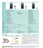 Japan Quality KYORITSU 1012 Digital Multimeters AC DC Tester KEW1012 Digital Multi Meter T-RMS NCV Capacitance Ammeter Voltmeter Tester multimetro Digital Professional Tester Multi-Meters