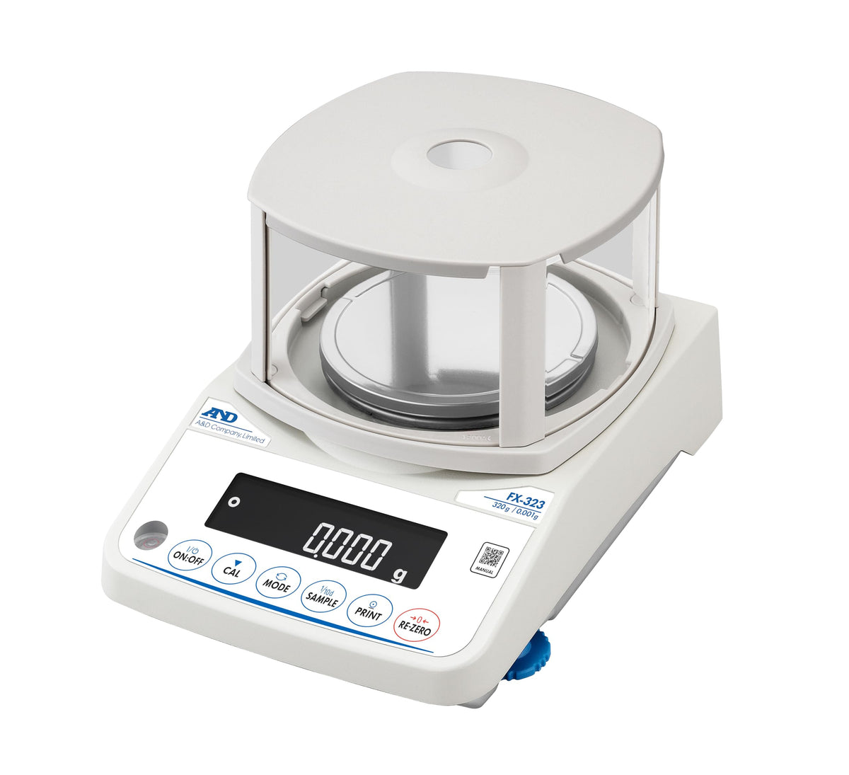 A&D Scientific Balance Scale FX-323 (320 g x 0.001 g) – for Education, Science Experiment, Inspection and Quality Control; Versatile; Compact; Space-Saving; USB/RS-232C Included; AC-Powered