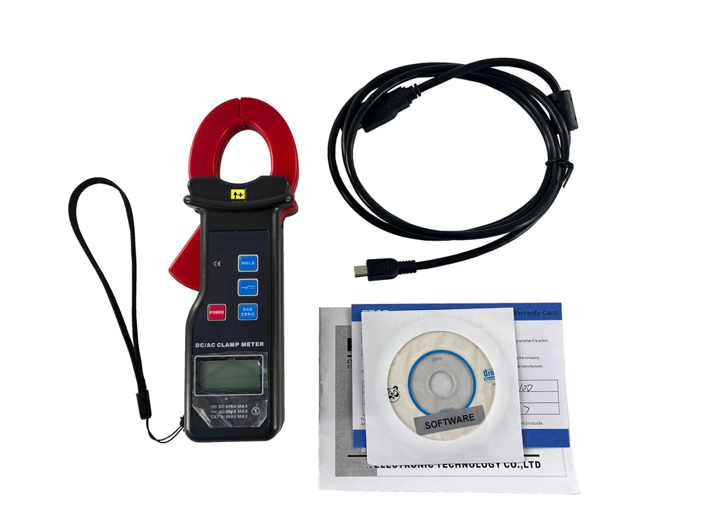 DC AC Current Meter Tester with RS232 Interface Digital LCD Display AC/DC Range 0.0A to 1000A