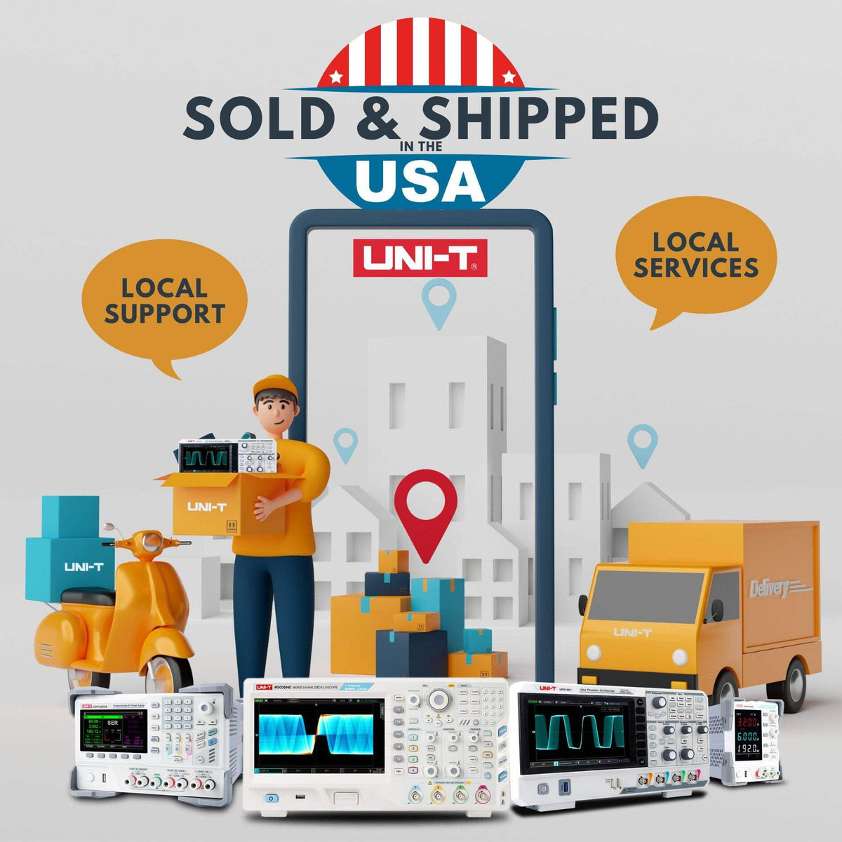 UNI-T UT8000E Series Digital Multimeter 200000 Counts 100kHz Frequency Response Reading Resolution 5K rdgs/s Fastest Test Rate (UT8804E)